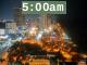 5:00am to 5:59am
