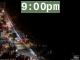 9:00pm to 9:59pm