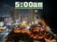 5:00am to 5:59am