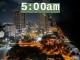 5:00am to 5:59am