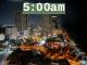 5:00am to 5:59am