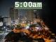 5:00am to 5:59am